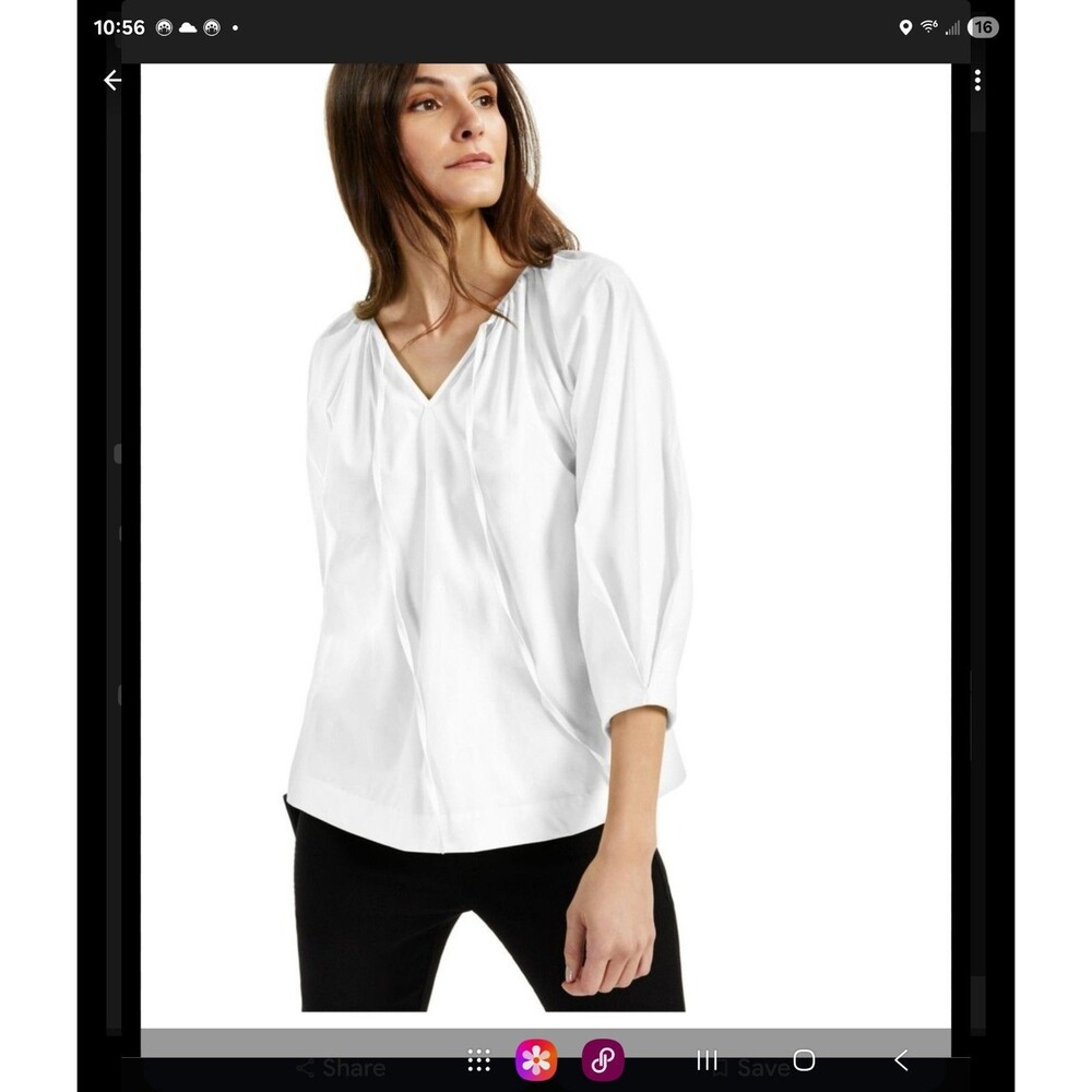 ALFANI WHITE BLOUSE